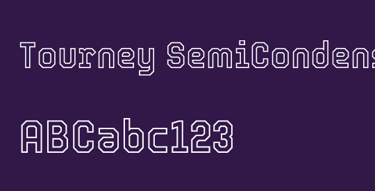 Tourney SemiCondensed Light