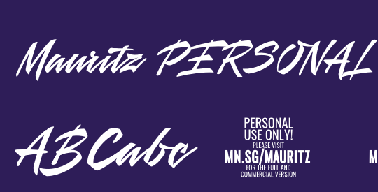 Mauritz PERSONAL USE ONLY