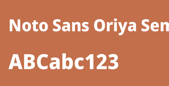 Noto Sans Oriya SemiCondensed ExtraBold