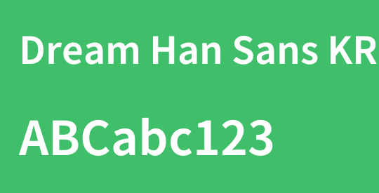 Dream Han Sans KR