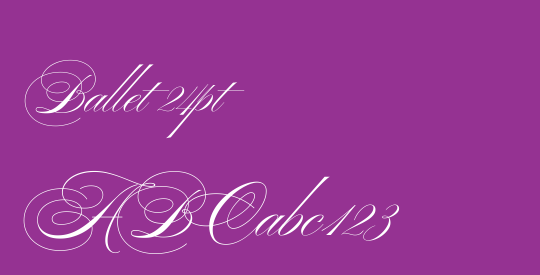 Ballet 24pt