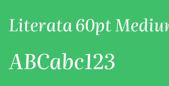 Literata 60pt Medium