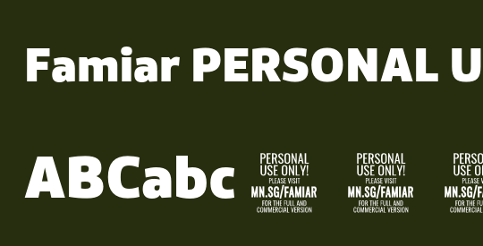 Famiar PERSONAL USE ONLY Black