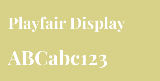 Playfair Display