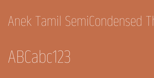 Anek Tamil SemiCondensed Thin