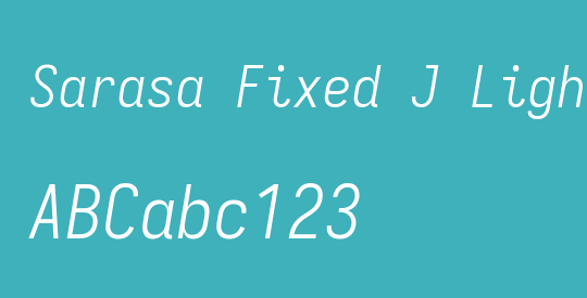 Sarasa Fixed J Light