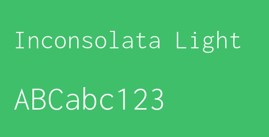 Inconsolata Light