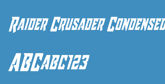 Raider Crusader Condensed