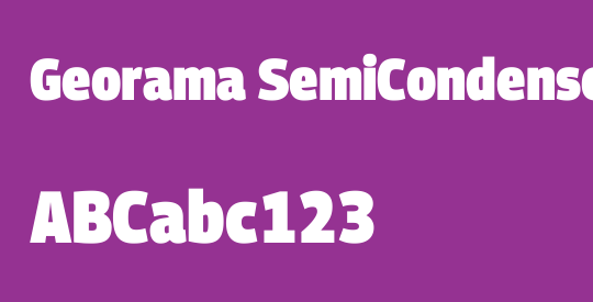 Georama SemiCondensed Black