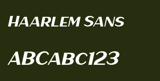 Haarlem Sans
