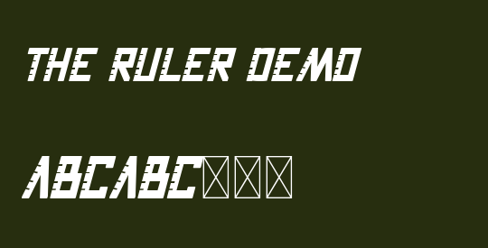 The Ruler Demo
