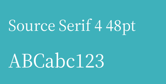 Source Serif 4 48pt