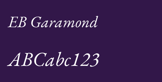 EB Garamond