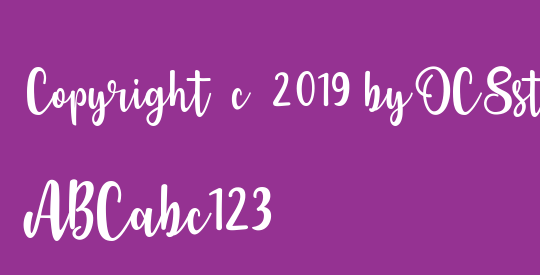 Copyright (c) 2019 by OCSstudio. All rights reserved.