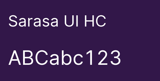 Sarasa UI HC