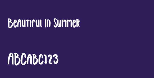 Beautiful In Summer
