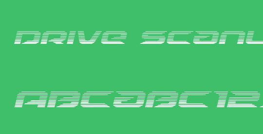 Drive Scanlines Italic