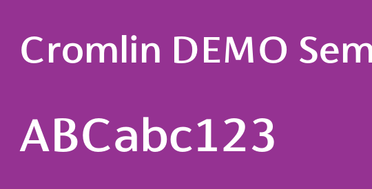 Cromlin DEMO SemiBold
