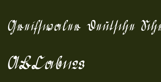 Greifswaler Deutsche Schrift