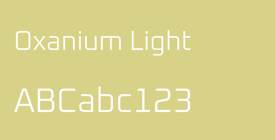 Oxanium Light