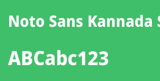 Noto Sans Kannada SemiCondensed ExtraBold