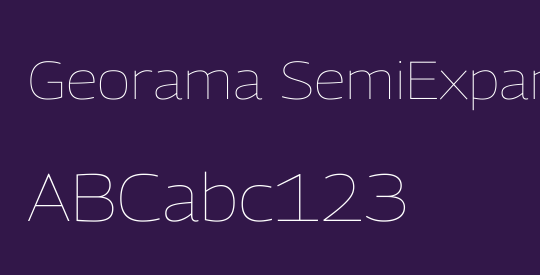 Georama SemiExpanded Thin