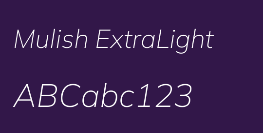 Mulish ExtraLight