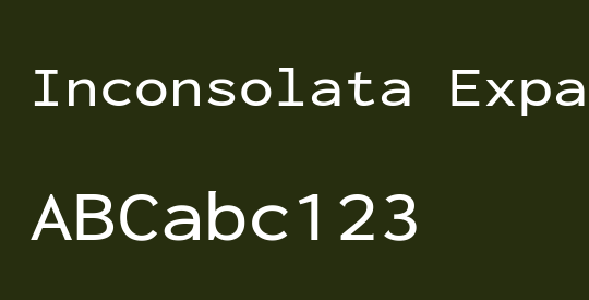 Inconsolata Expanded Medium