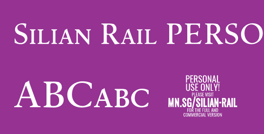 Silian Rail PERSONAL USE Light