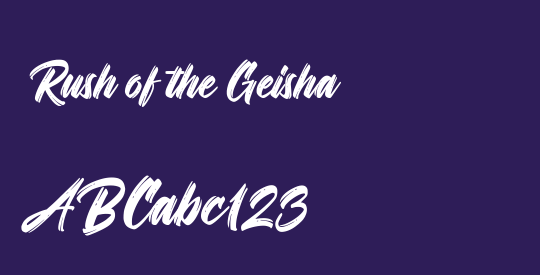 Rush of the Geisha