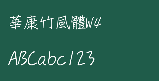 華康竹風體W4