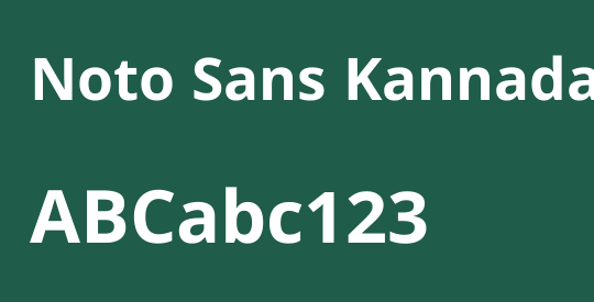 Noto Sans Kannada