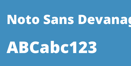 Noto Sans Devanagari Black