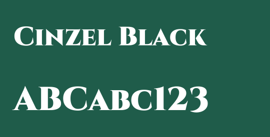 Cinzel Black