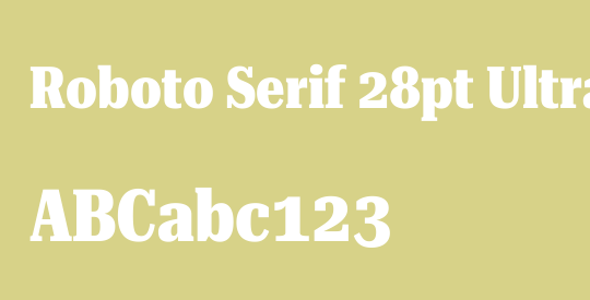 Roboto Serif 28pt UltraCondensed ExtraBold