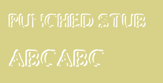 Punched Stub
