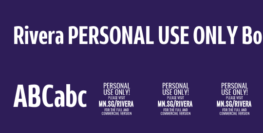 Rivera PERSONAL USE ONLY Bold