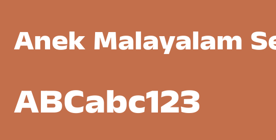 Anek Malayalam SemiExpanded ExtraBold