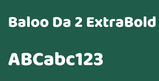 Baloo Da 2 ExtraBold