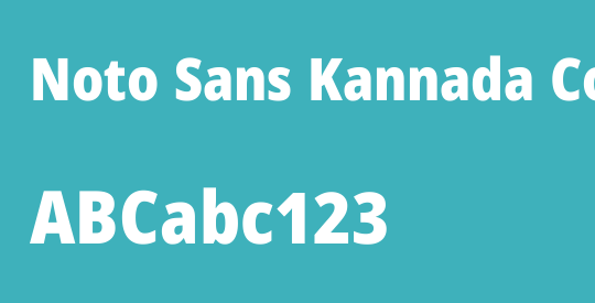 Noto Sans Kannada Condensed Black