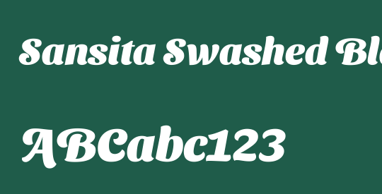 Sansita Swashed Black