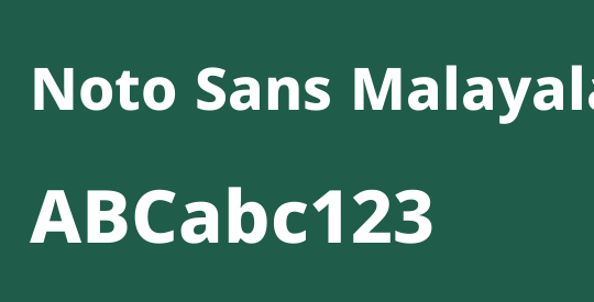 Noto Sans Malayalam ExtraBold