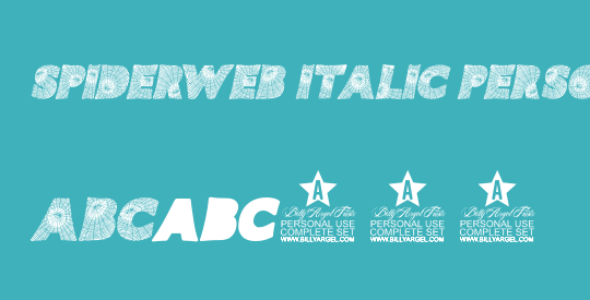 SPIDERWEB ITALIC PERSONAL USE