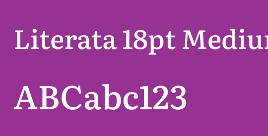 Literata 18pt Medium