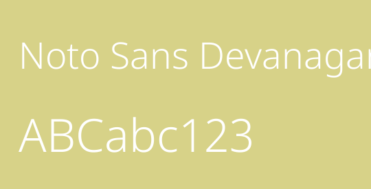 Noto Sans Devanagari Light