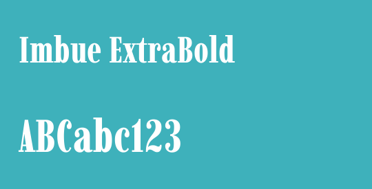 Imbue ExtraBold