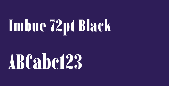 Imbue 72pt Black