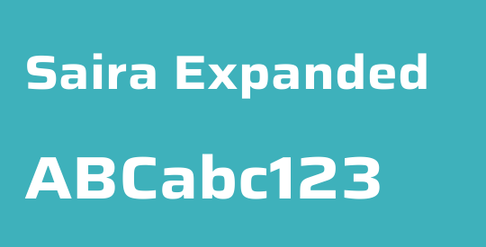 Saira Expanded