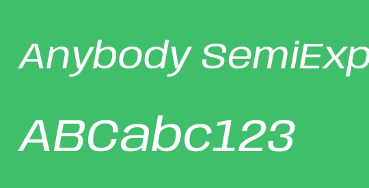 Anybody SemiExpanded