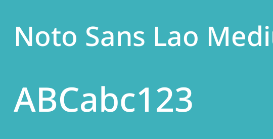 Noto Sans Lao Medium
